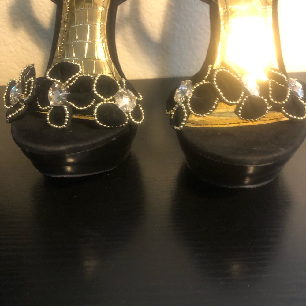 Shiekh Hollywood Suede Snake Ankle Platform 5" - Picture 7 of 15